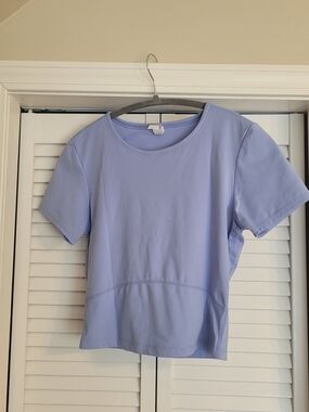 90 Degree By Reflex Light Lavender Short Sleeve Crew Tee